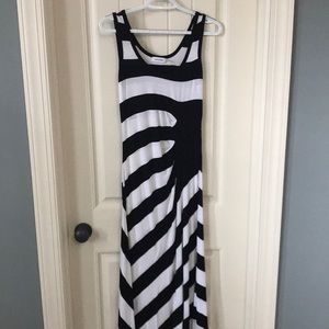 Calvin Klein striped maxi dress